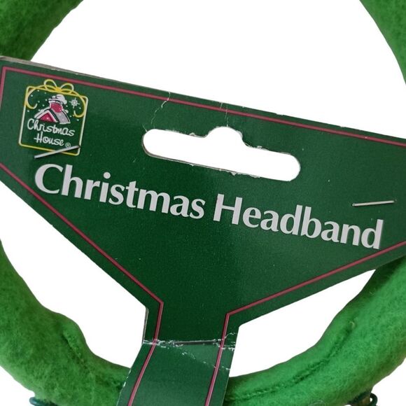 Christmas Bopper Headband Candycane Holly Berry Christmas House Felt Jiggly - Picture 4 of 16